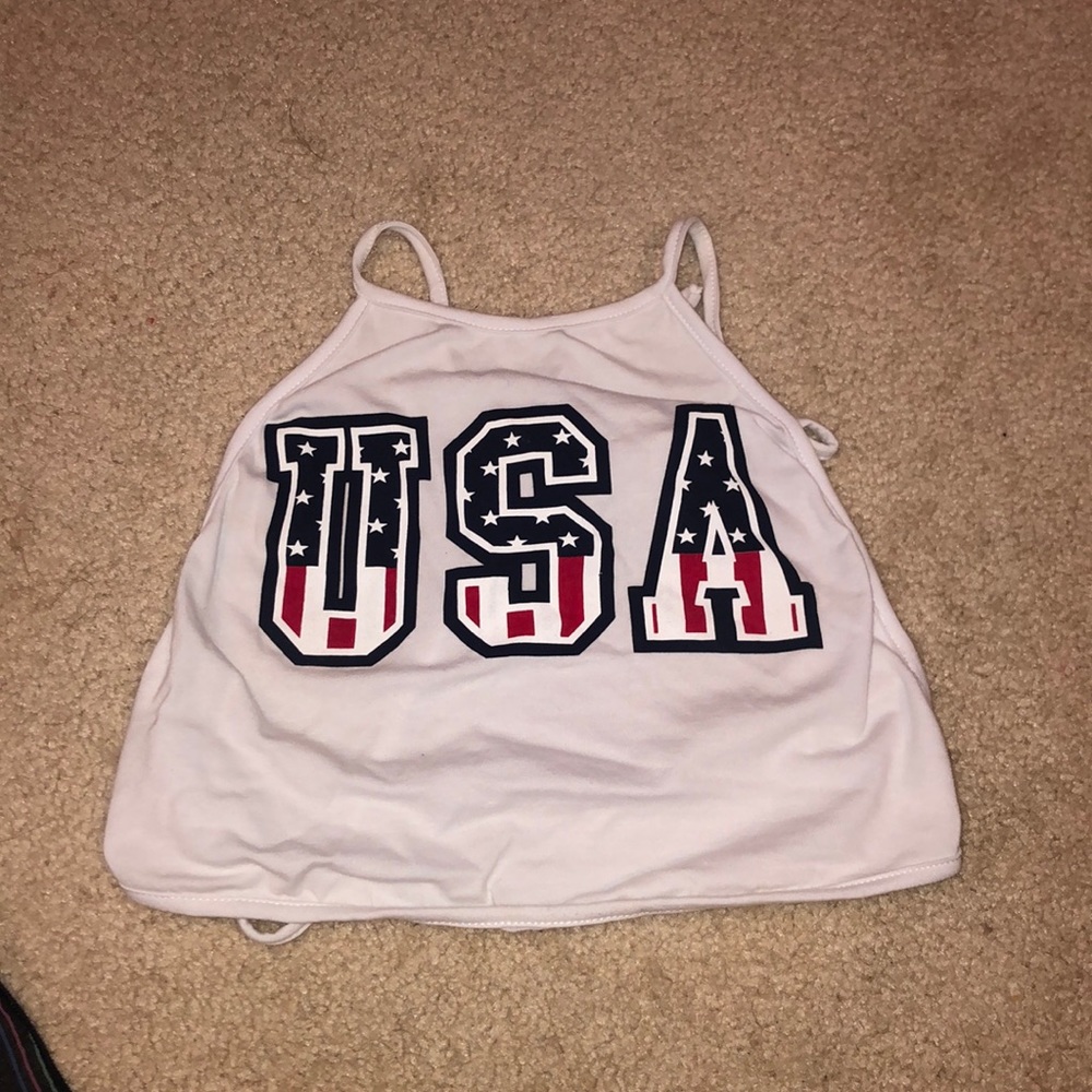 Crop top USA top